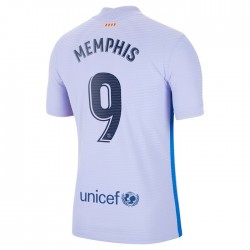 Camisola FC Barcelona Memphis Depay 9 Equipamento Segundo 2021-2022 Manga Curta